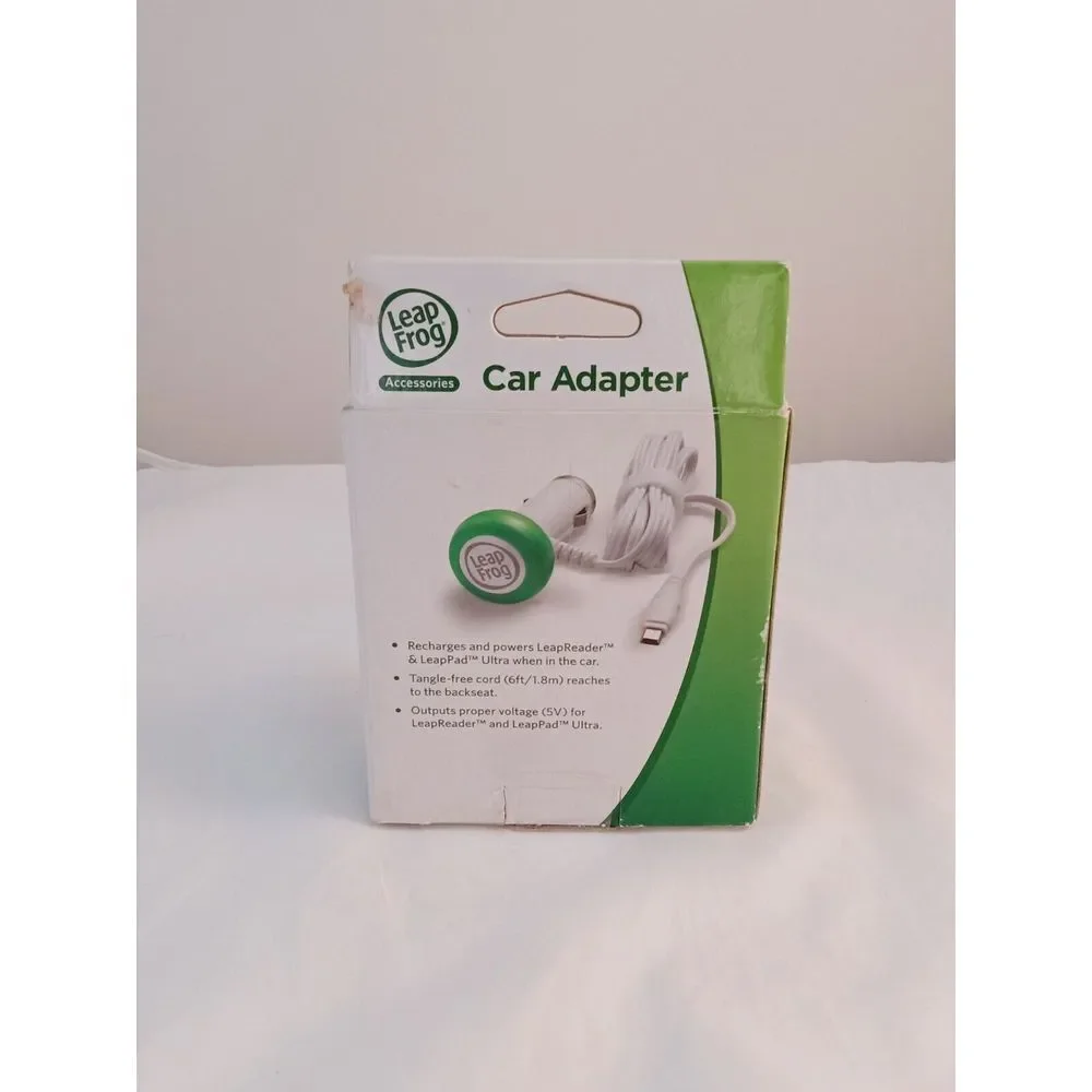 LEAP FROG Car Adapter NEW For LEAP PAD ULTRA and LEAP READER Tangle-Free 6' Cord